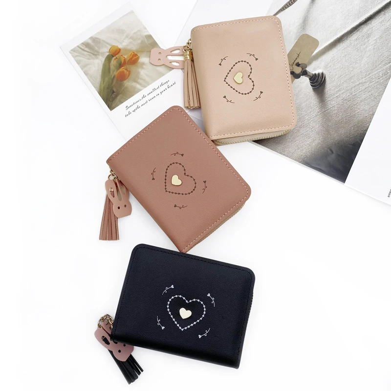 

Vanifin Handbag Cardbag change purse Fashion Simple For Women Tassels Rabbit Love Printing Daily General