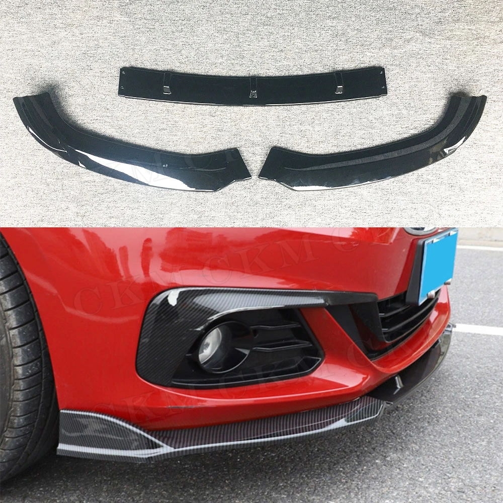 

High Quality ABS Front Lip Chin Spoiler for BMW 1 Series F20 sedan Base 118i 120i 125i 2017 2018 Head Bumper Guard Car Styling