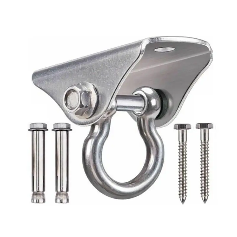 

Suspension Hammock Spring Hanging Kit High Capacity Heavy Duty 360 Rotate Swing 875D