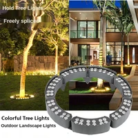 landscape garden colorful tree lights ac220v dc24v 24w ip65 waterproof spot light outdoor lamp for garden lawn street light