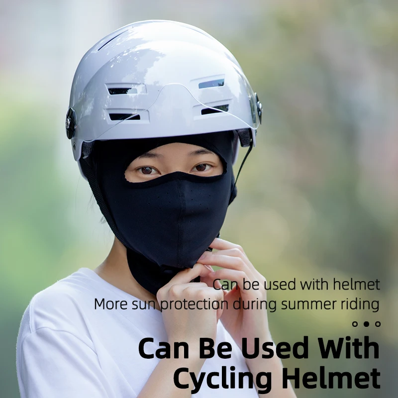 ROCKBROS UPF 50 + летняя Солнцезащитная велосипедная маска из ледяного шелка для лица с