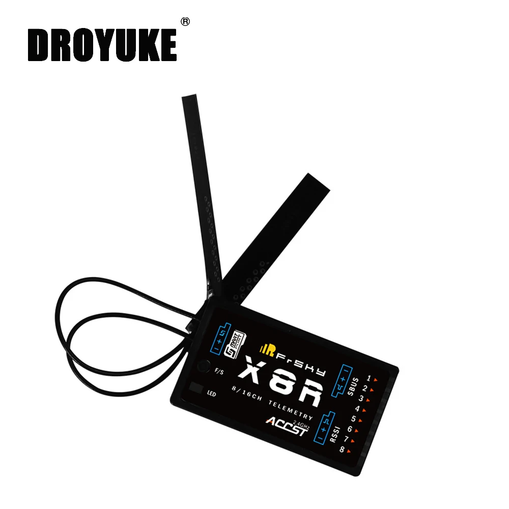 

FrSky X8R Receiver 8/16CH Telemetry For RC Quadcopter Multicopter Part Compatible with X7 X9D X12S transmitter