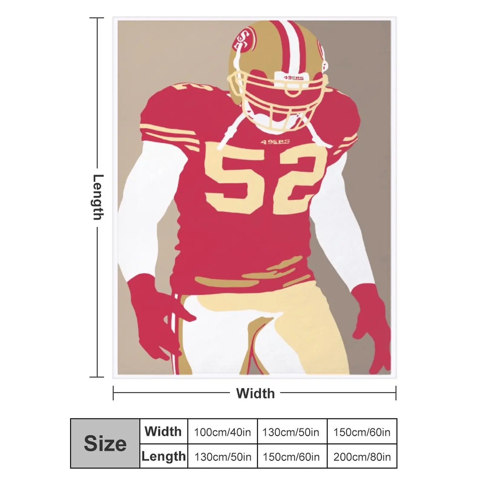 

Blanket 52 Patrick Willis Ultra Soft Micro Fleece Cozy Lightweight Microfiber Flannel All Season Living Room Bedroom Vertical