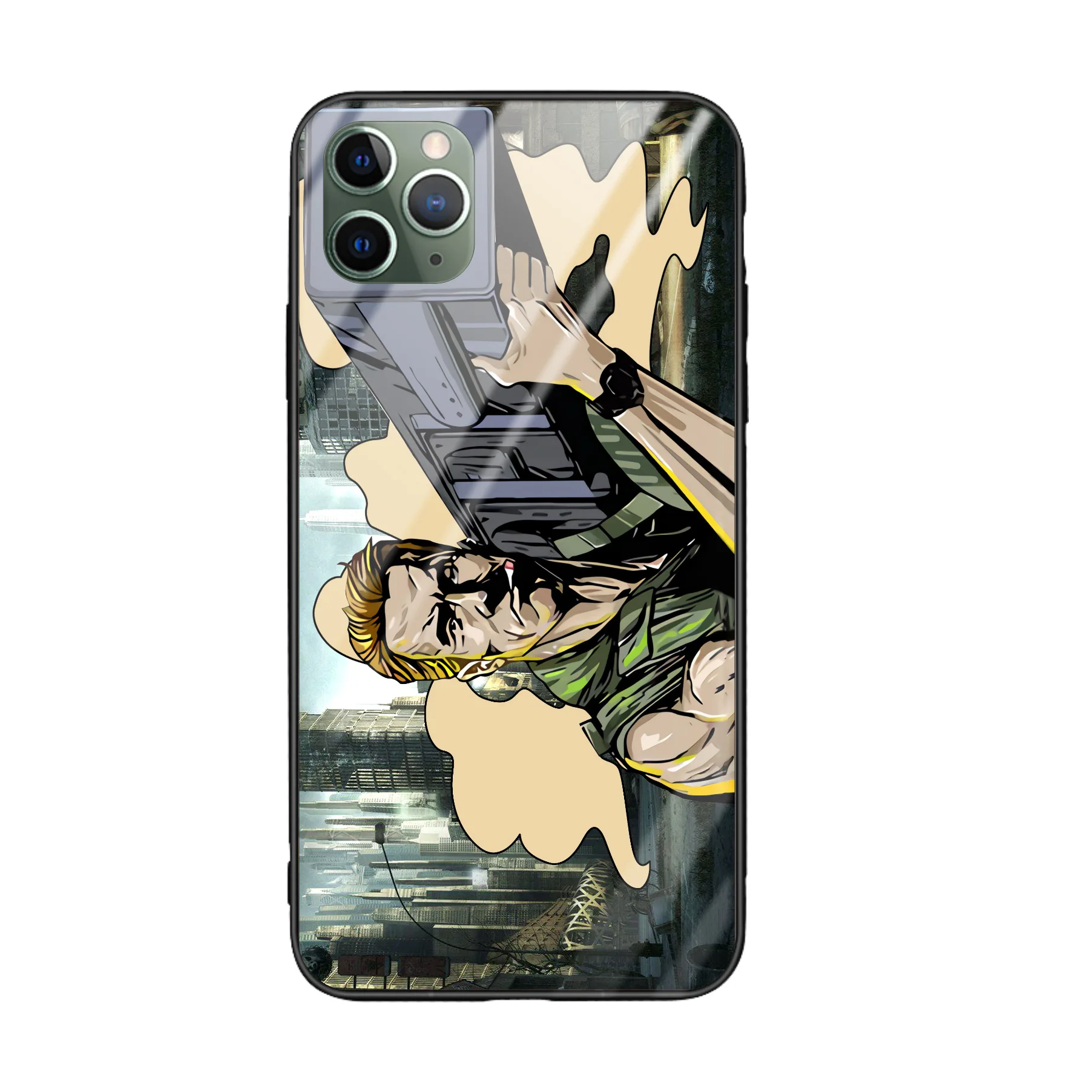 Чехол для телефона из закаленного стекла iphone 11 pro 2019 мягкая рамка + Забавные Чехлы