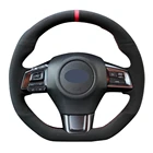 Противоскользящая черная замша из натуральной кожи для Subaru WRX (STI) Levorg 2015 2016 2017 2018 2019 2020 2021