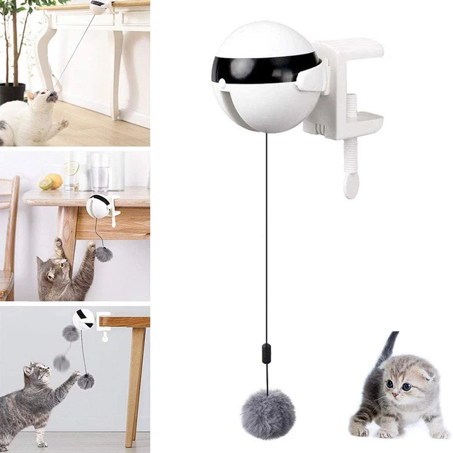 Electric Automatic Lifting Cat Ball Toy Lifting Ball Electric Flutter Rotating Interactive Puzzle Smart Pet Cat Ball Toy