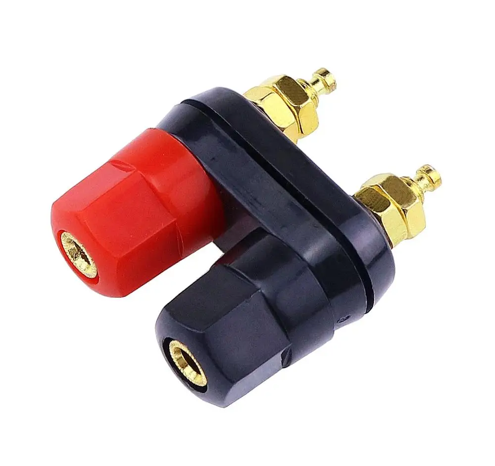 Штекерами типа &quotбанан&quot пара терминалы красные черные разъем уселитель для