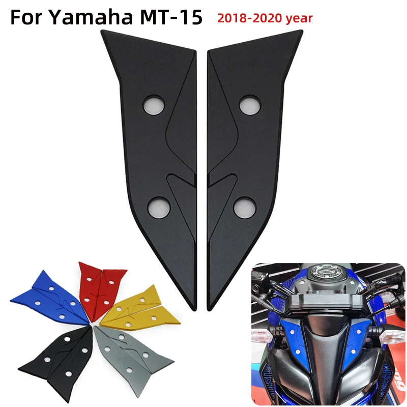 

For Yamaha MT15 MT-15 2018 2019 2020 Motorcycle Accessories Front Air Deflector Decorative Cover CNC Aluminum Protective Cover