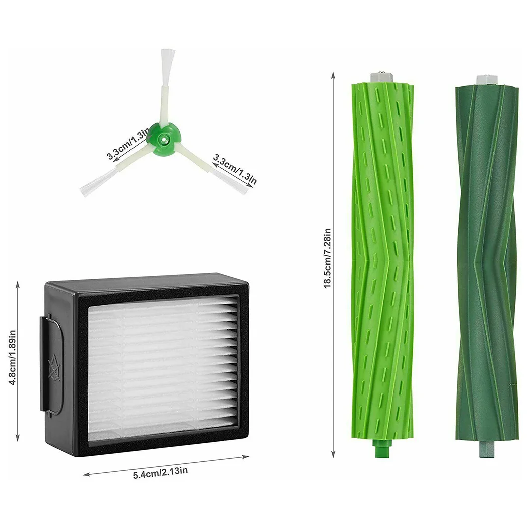 

Vacuum Cleaner Filters Kit Side brushes For IRobot Roomba Plus E5 Household Tools