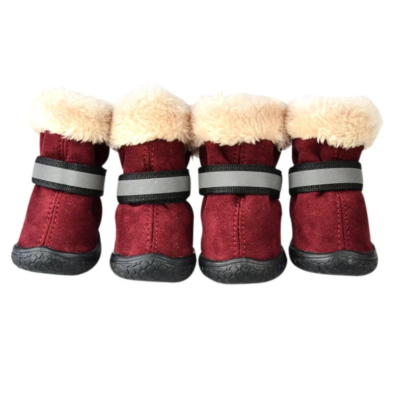 Зимние ботинки для собак удобная теплая мягкая износостойкая прочная