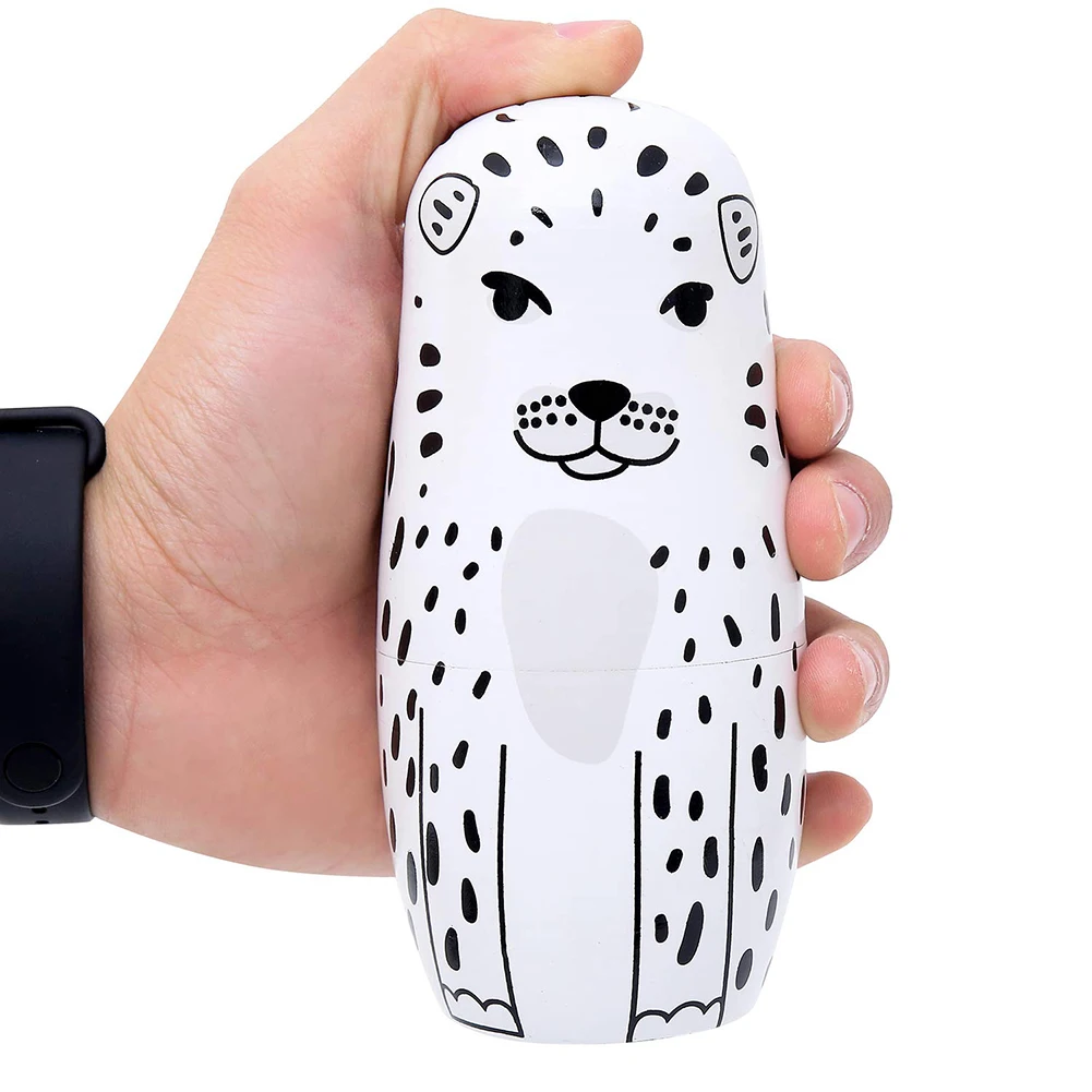 

New Nesting Wooden Doll Toys painted DIY Embryos Russian Nesting Toy Matryoshka Dolls Kids Learning Painting Toys