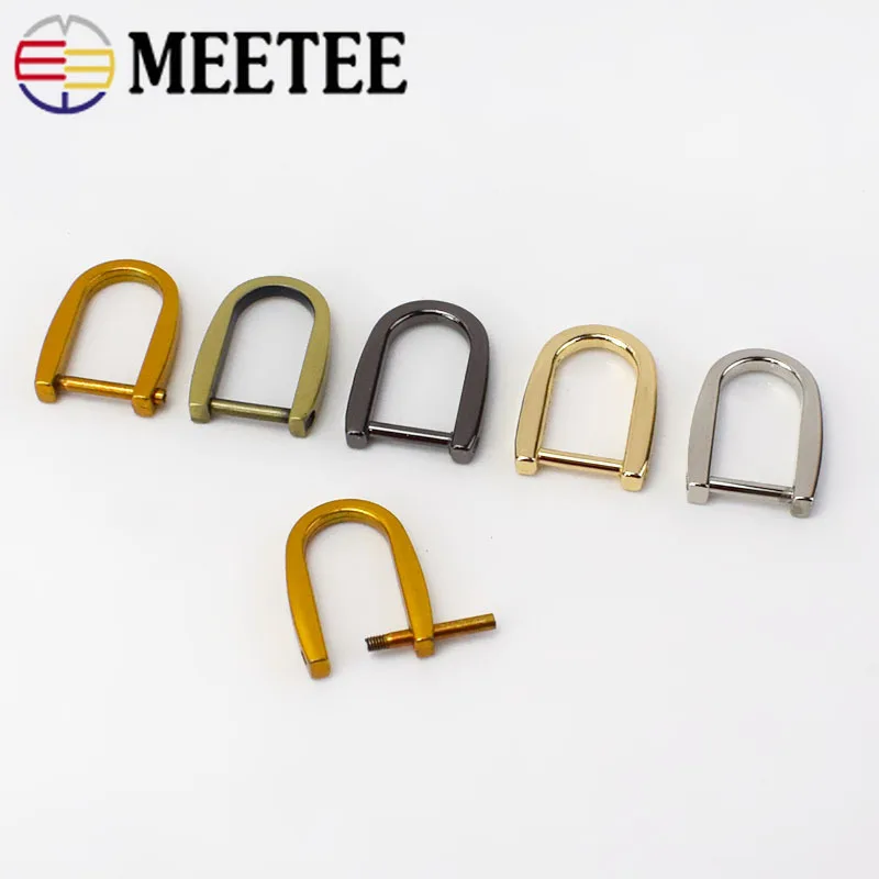 Meetee 5/10/20pcs 15x30mm Detachable D Ring Metal Buckles Bag Belt Luggage Key Chain Clasp Hooks DIY Crafts Accessories AP506 | Дом и сад
