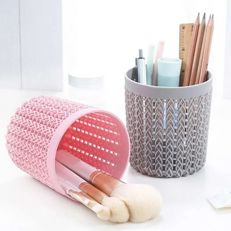 3 цвета пустой баллон полые ручка держатель ножницы хранение кистей для макияжа