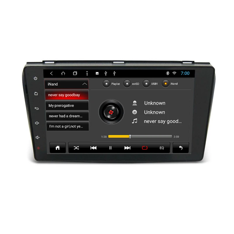YAZH 1 din Android Car Radio Stereo For MAZDA 3 2004 2005 2006 2007 2008 2009 car gps track Navigation Player SWC Camera Input | Автомобили