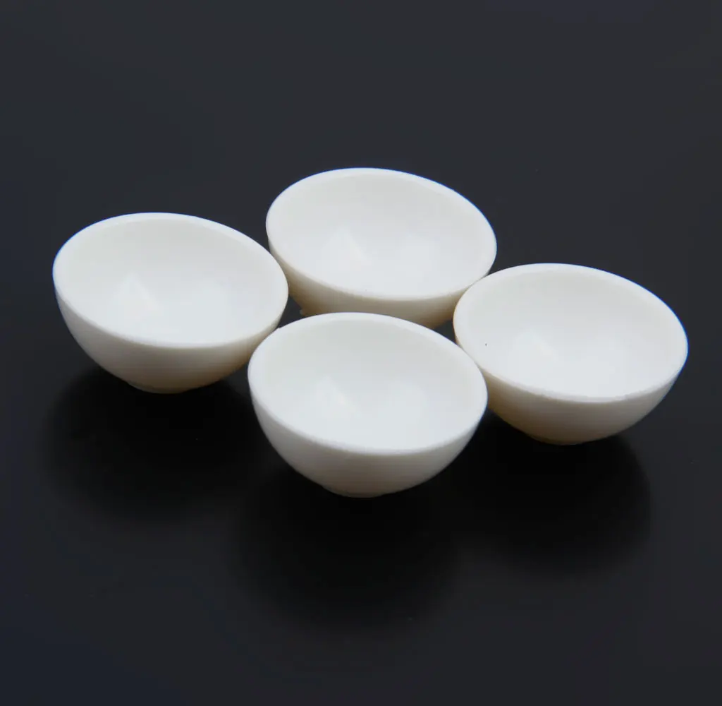 Миниатюрная кухонная посуда кукольный домик белая круглая кухонные чаши