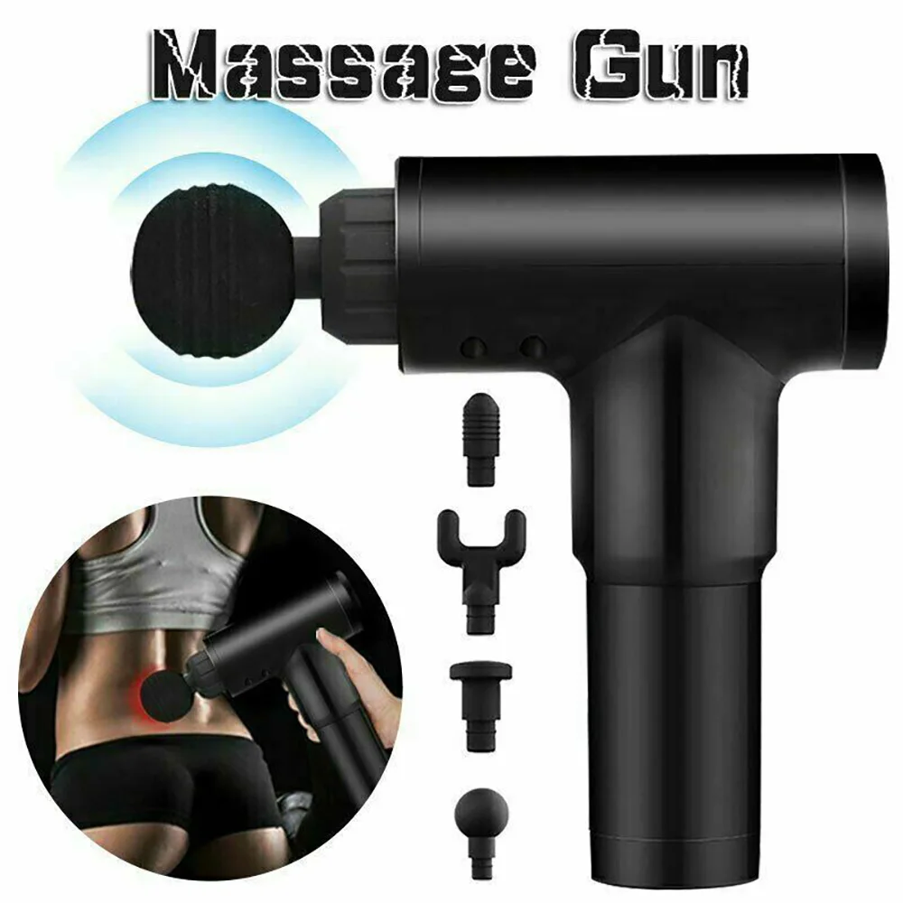 

Tissue Massager Device Fascia Massage Gun Deep Vibration Muscle Relaxation Deep Tissue Massager Therapy Body Relaxation
