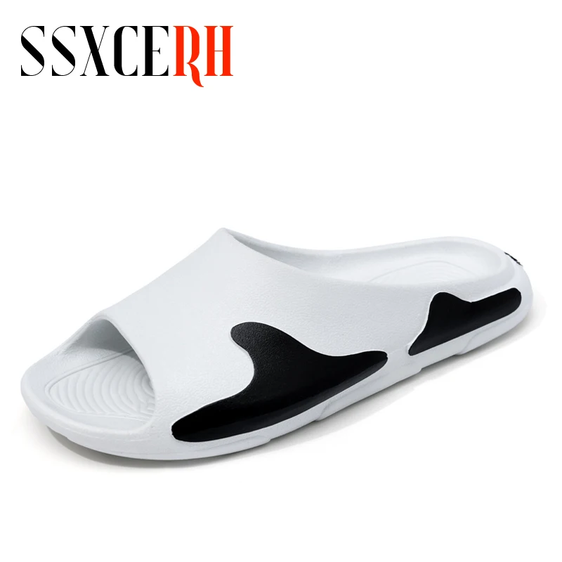 

Summer Household Slippers Comfortable Antibacterial Sandals Men Indoor Soft Slides Non-Slip Thick-Soled Eva Integrated Shoes