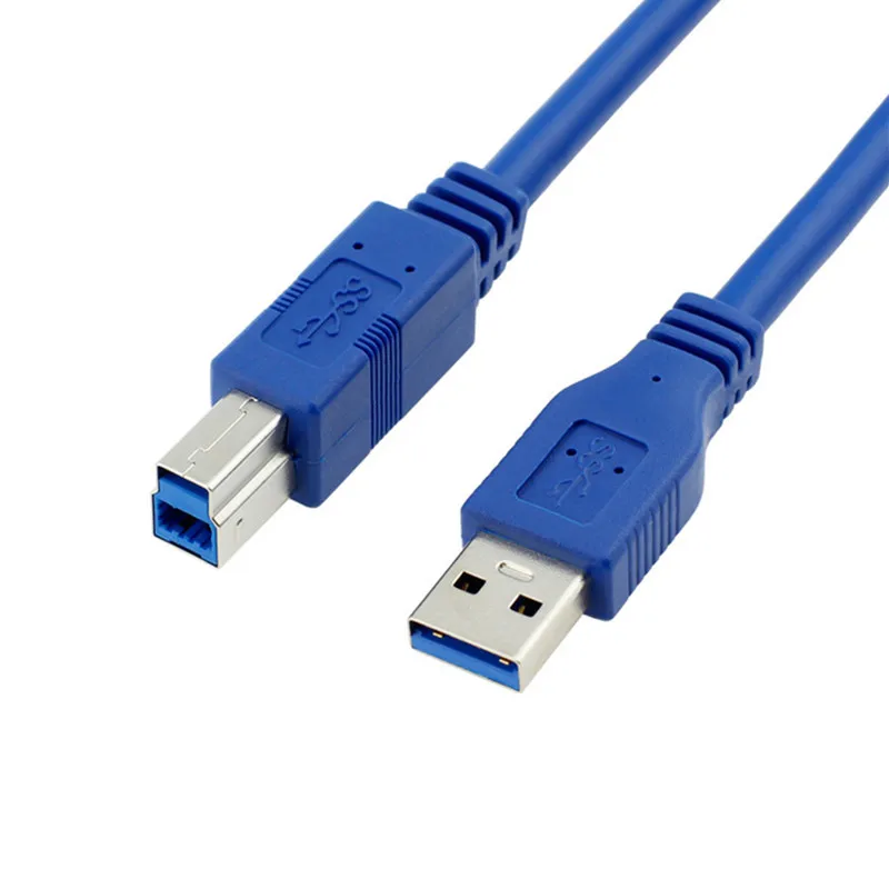 

USB3.0 A male to USB3.0 B male data cable blue color for printer & hardisk