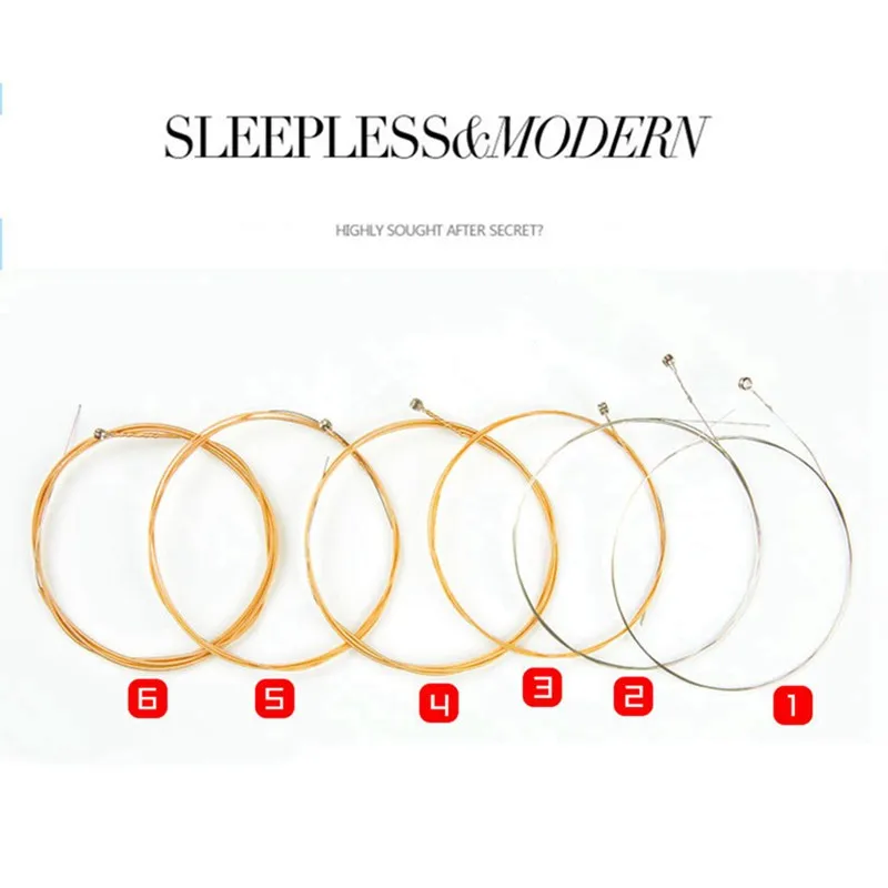 Acoustic Guitar String 6 pcs/ Set Strigning For Guitarra Bass Parts &amp Accessories Strings for Guitars Send a 1 string | Спорт и