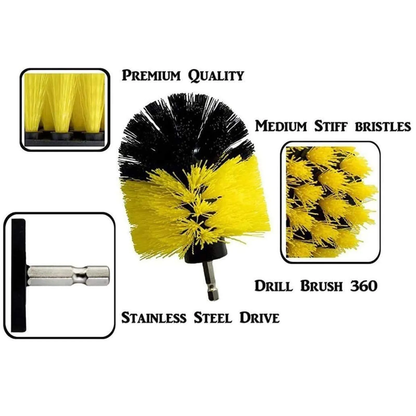 

Electric Drill Cleaning Brush Grout Power Scrubb Cleaning Brush Cleaner Tool#30