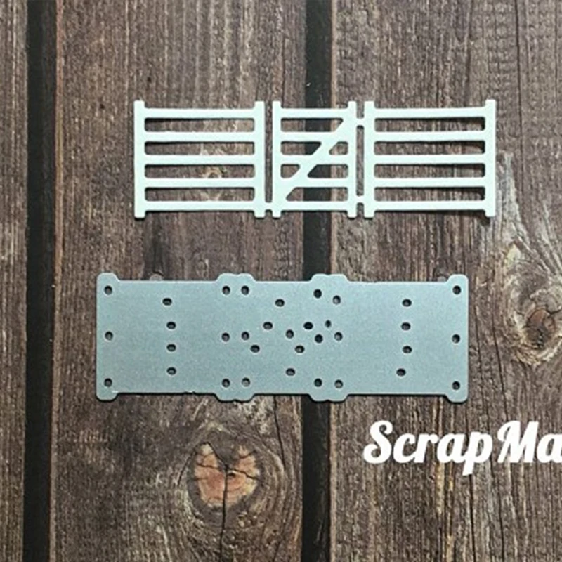 

JC 2021 Fence Lattice Shape Metal Cutting Dies Template Scrapbooking Mold Die Cut Stencil Handmade Tools DIY Craft Decoration