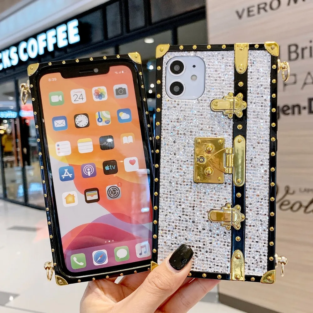 

Fashion classic explosion flash diamond lock box style case for xiaomi Redmi 10 t pro tlite note 9 x k 30 8 a 7 Back cover