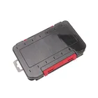 Двусторонняя рыболовная снасть, 12 ячеек, 14 дорожных приманок, мягкий контейнер для хранения искусственных креветок