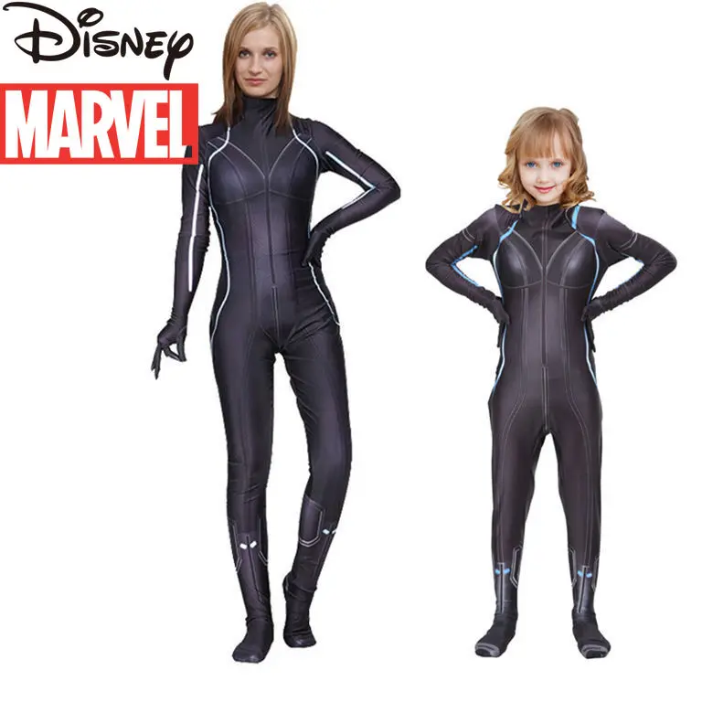 

Цельное трико для косплея черной вдовы из мультфильма «Marvel»