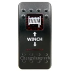 Печатная красная крышка переключателя-лебедка в лебедке-для Carling Arb автомобильный лодочный светодиодный Кулисный Переключатель 12 В 24 В, только крышка! Нет основания переключателя!