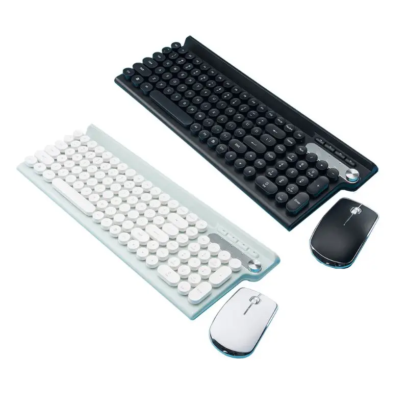 

Wireless Keyboard and Mouse Set Rechargeable Silent Desktop Office Keypad Mouse