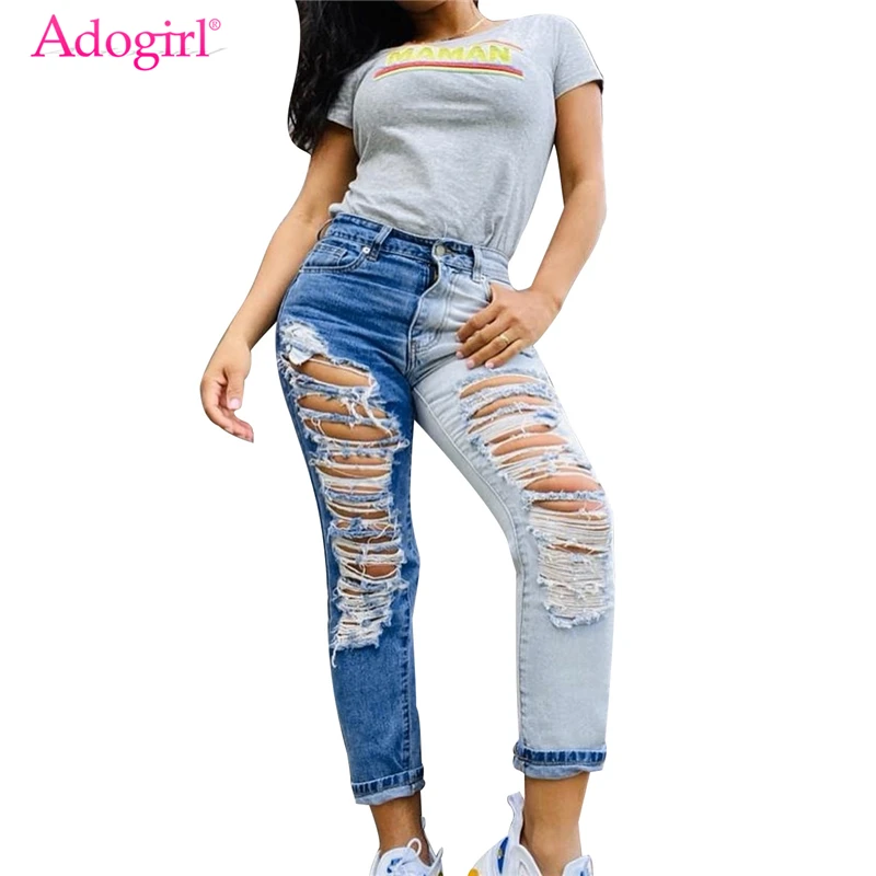 Цветные Лоскутные ребристые джинсовые брюки Adogirl с пуговицами модные
