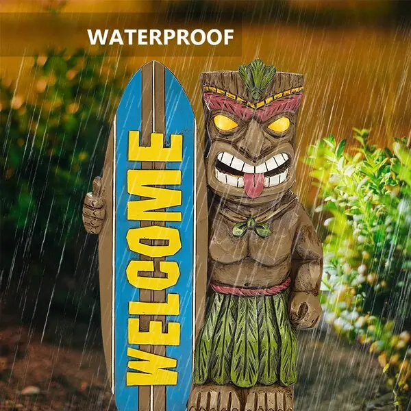 

Home Welcome Surfboard Solar Powered LED Outdoor Decoration Garden Light 30x15x6cm REME889