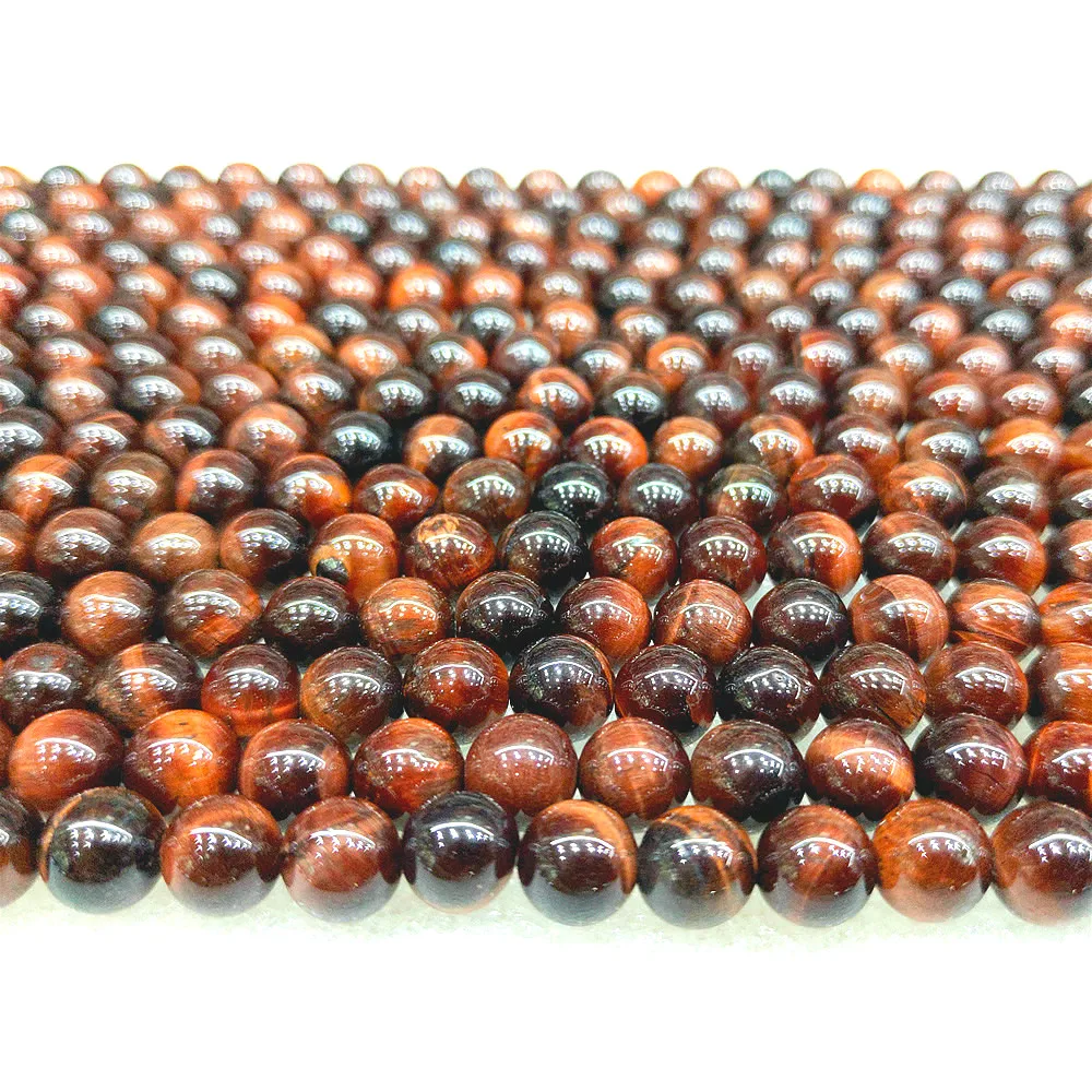 Бусины Из Натурального Красного Тигрового Глаза 6-10 мм тигровый глаз круглые