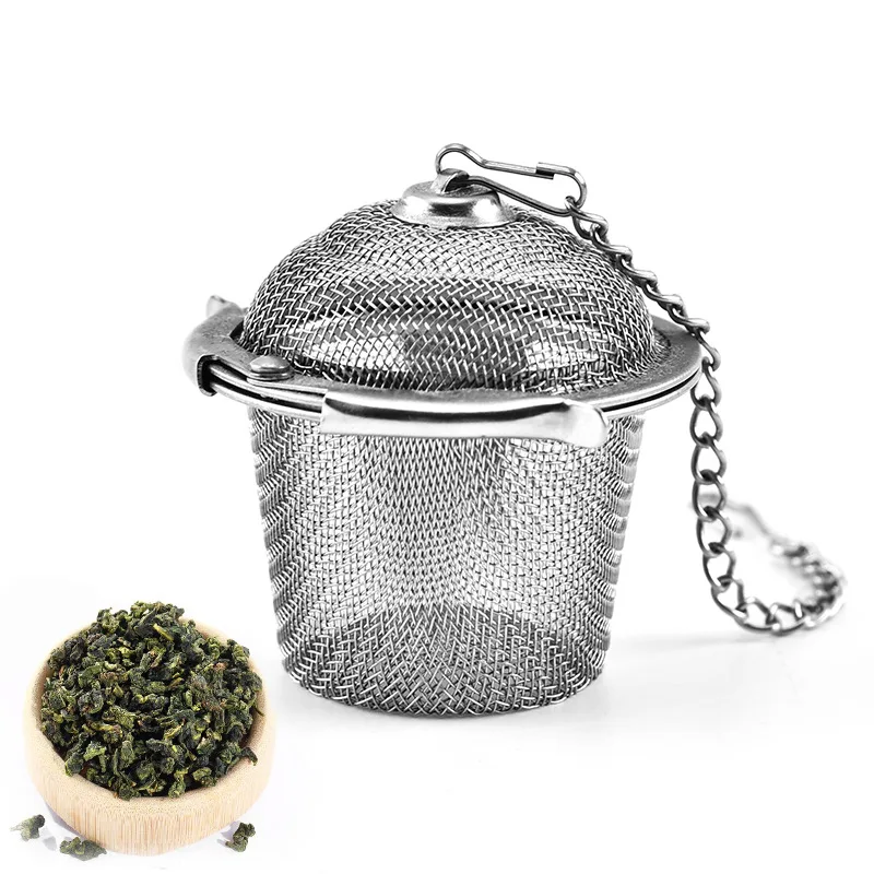 

1 PCS New Essential Stainless Steel Ball Tea Infuser Mesh Filter Strainer w/hook Loose Tea Leaf Spice Home Kitchen Accessories