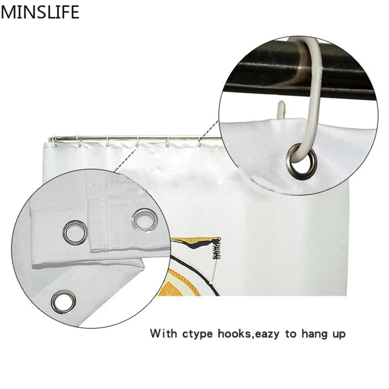 Древа любви Шаблон душ Шторы опавших листьев Водонепроницаемый Ванная комната s