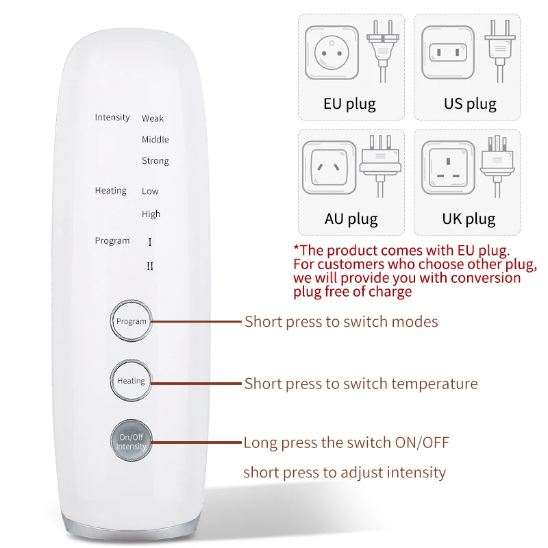 

Leg Air Compression Massager Heated for Thigh Knee Calf Circulation 3 Intensities 2 Modes 2 Temperatures Massage Relaxation