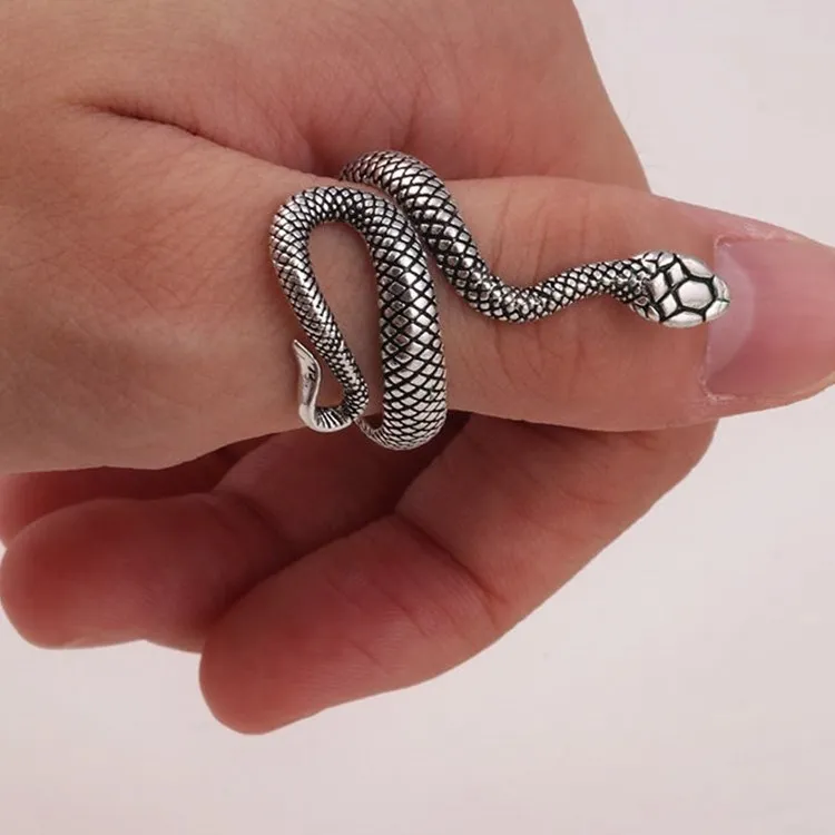 Винтажное кольцо HZ 2019 Крутое регулируемое увеличенное открытое из сплава