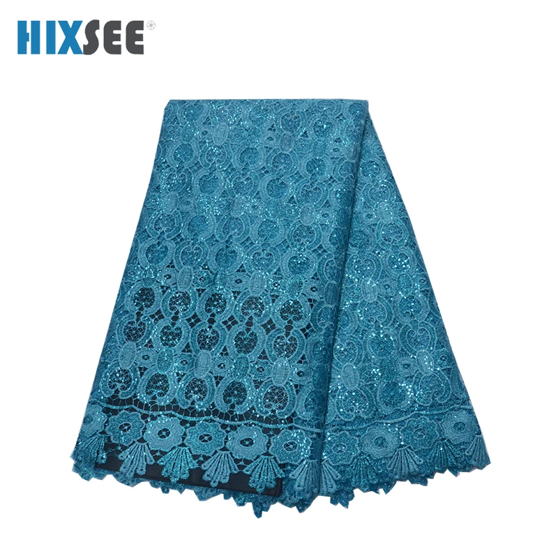 Зеленые Африканские кружевные ткани высокого качества с новейшей модой красивые