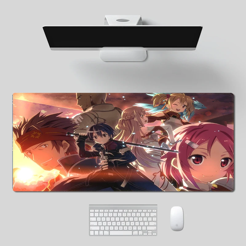 Аниме меч искусство онлайн SAO Клавиатура ноутбука Настольный коврик Офисный