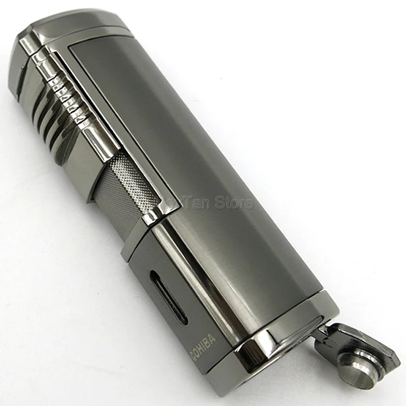 Зажигалка для сигар COHIBA многоразовая металлическая ветрозащитная зажигалка 4