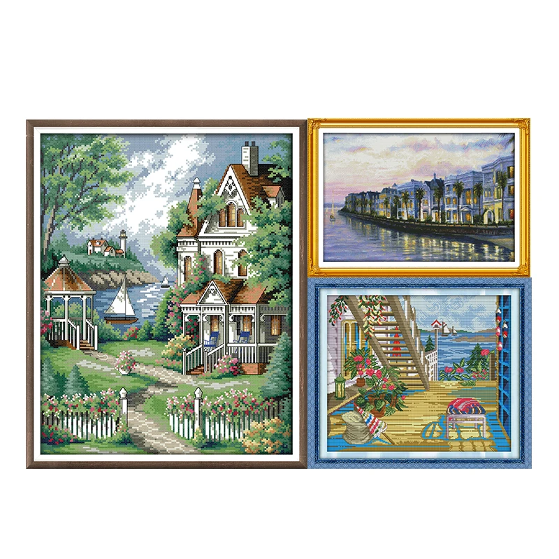 Новое поступление наборы для рукоделия сделай сам ночь у моря вышивки крестиком