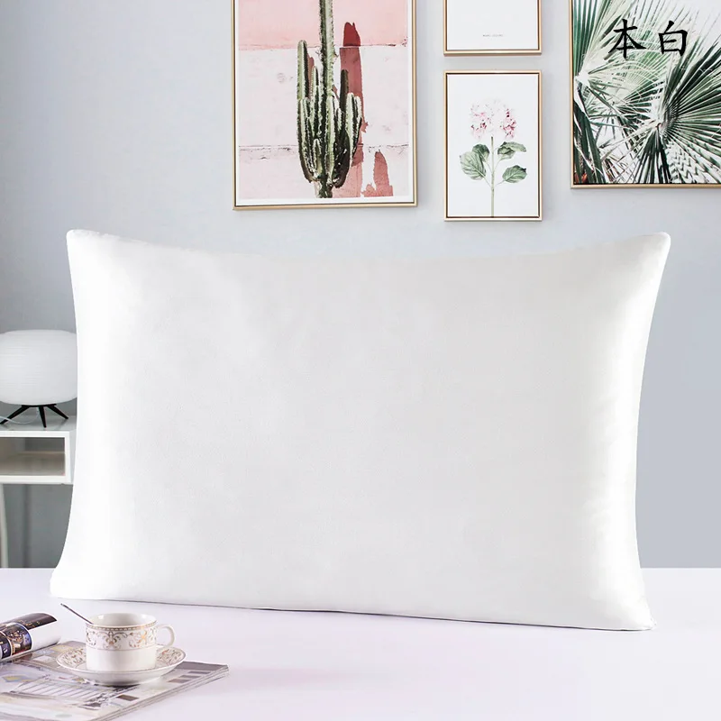 

1PC Zipper Silk Pillowcase 100% Nature Mulberry Silk PillowCase For Hair Care Healthy Pillowslip Home Bedding Pillowcase