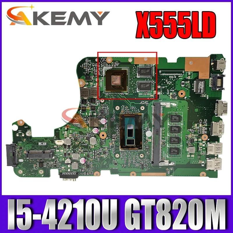 Akemy X555LD материнская плата для ноутбука ASUS X555LP X555LA Встроенная Материнская 4G RAM I5 4210U