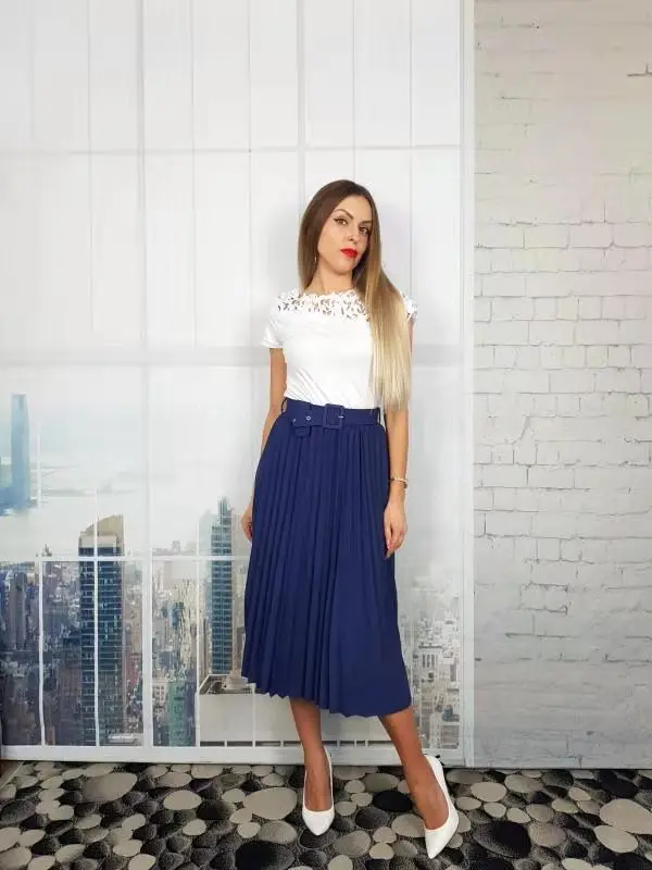 

2021 Spring Summer Women Fashion Office Lady Ruffles Skirt Solid Color High Waist Fishtail Flouncing Knee Length Skirts