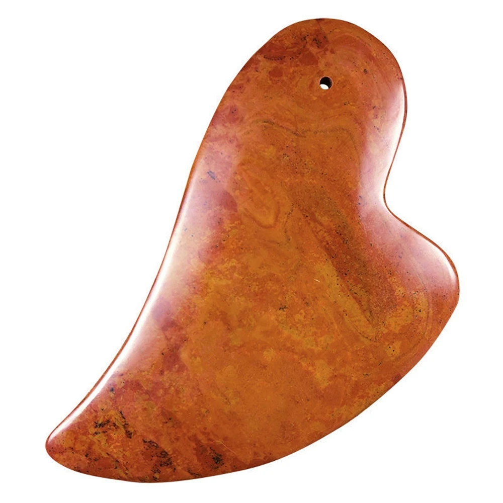

Red Bian Stone Gouache Scraper Natural Gua Sha Stone Massage Board Facial Body Meridian Scraping Massage Acupuncture Therapy