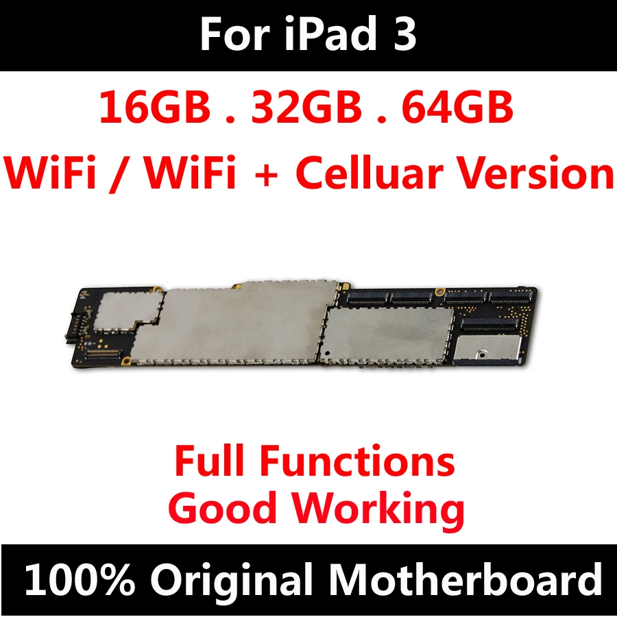 Материнская плата для ipad 3 материнская WIFI / версия 3G Оригинальная