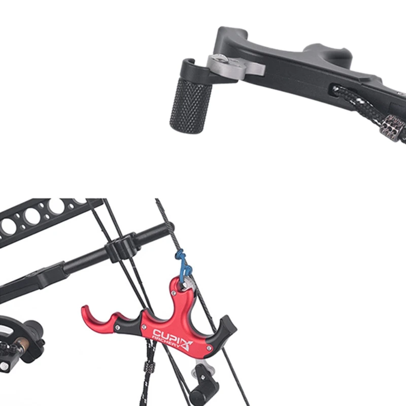 

CUPID Compound Bow Release Three Four Fingers Interchange with Lanyard Adjustable Sensitivity for Archery Hunting Accessories