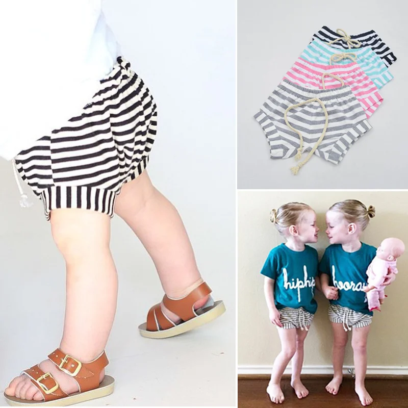 Высококачественные симпатичные летние штаны для новорожденных девочек шорты в