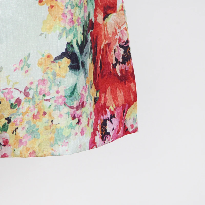 

XIZIHUPAN Print Two Piece Set For Women Stand Collar Half Sleeve Top Elastic High Waist Loose Shorts Casual Sets Females Stylish