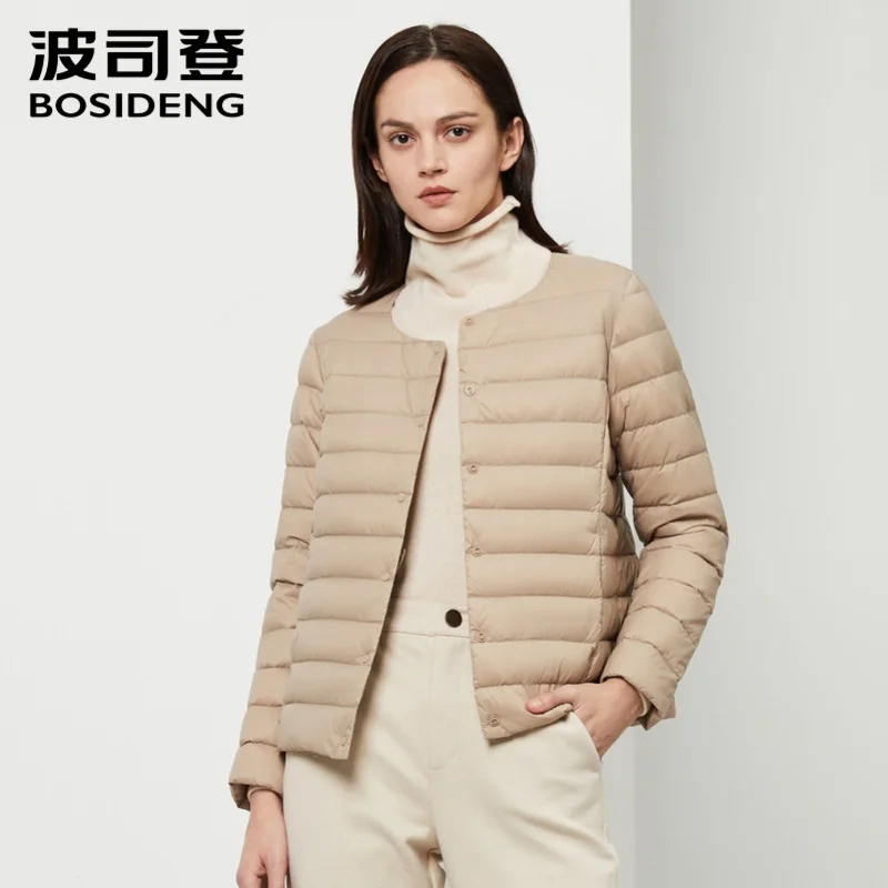 BOSIDENG выход Для женщин среднего возраста Женские короткие пуховые куртки